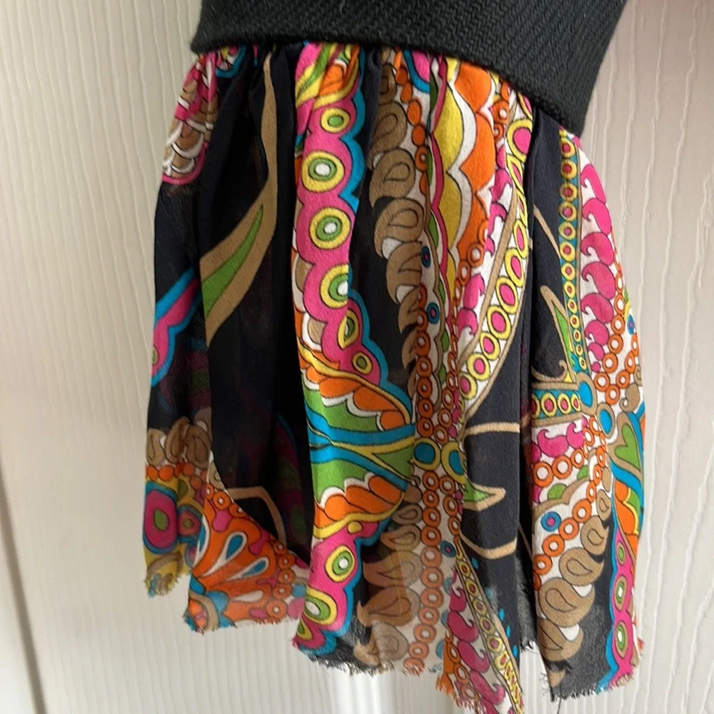 Trina Turk Black Blazer Jacket‎ with Silk Trim / SZ 2